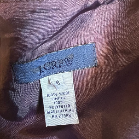 J Crew purple wool portfolio dress - Picture 3 of 4